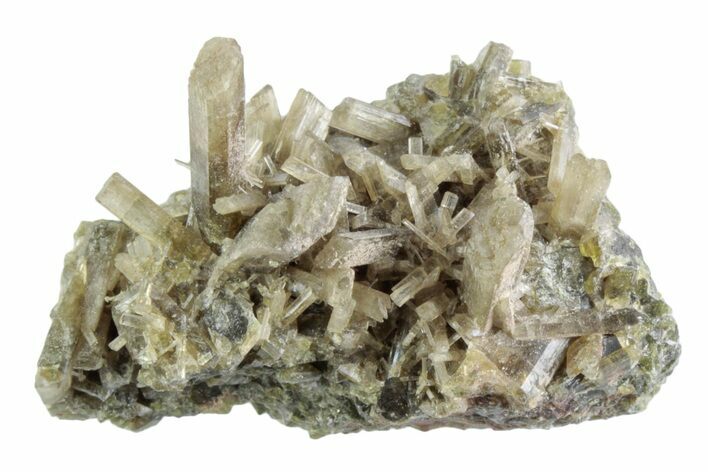 Gemmy Clinozoisite Crystal Cluster - Peru #362166
